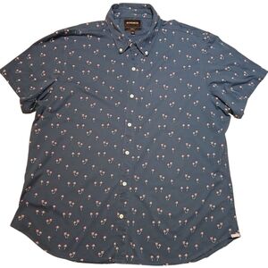 Bonobos Blue Palm Tree Print Shirt